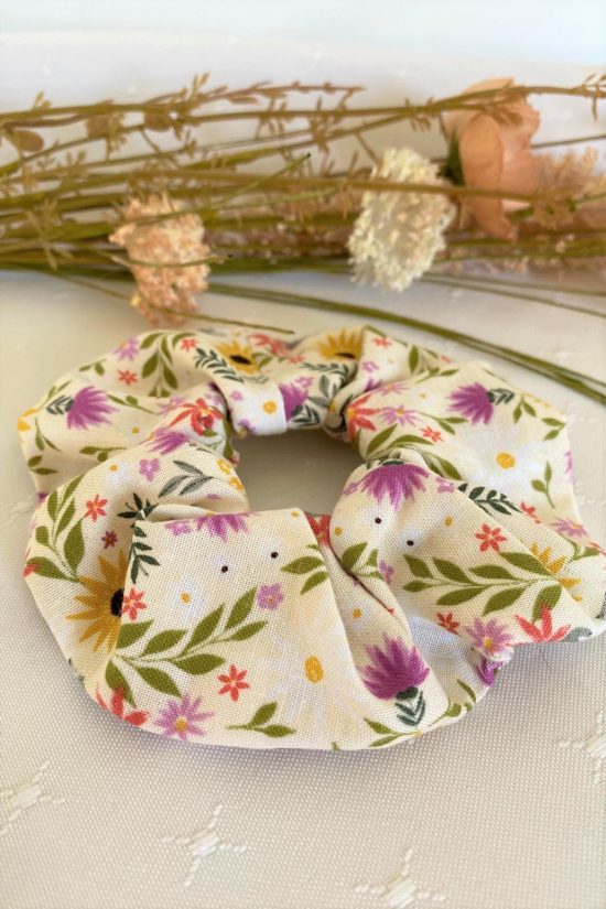 Flower Field Scrunchie