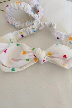 Baby Headband Coloured Hearts