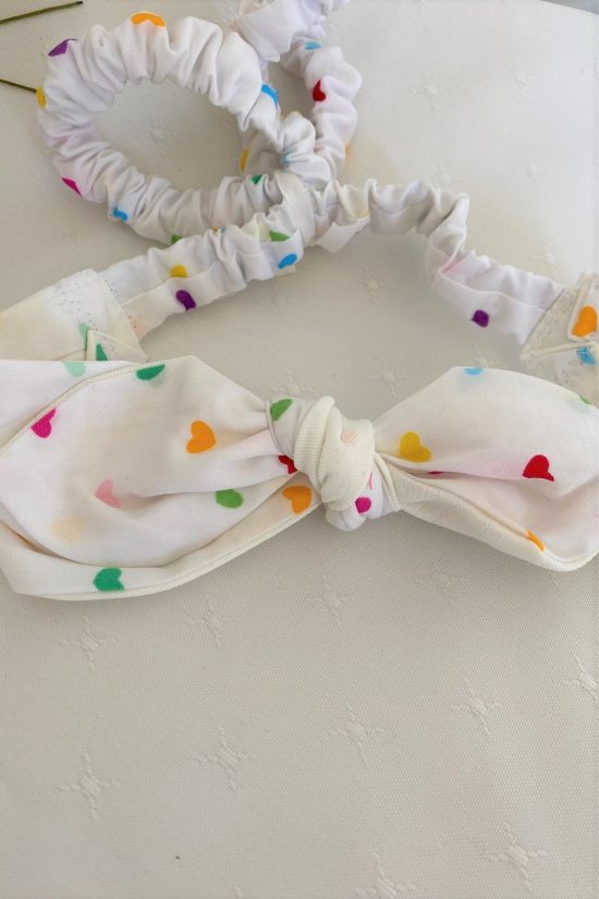Baby Headband Coloured Hearts