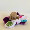 Baby Headband Purple Hearts