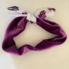 Baby Headband Purple Hearts - Image 2