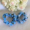 Blue Bees Mini Scrunchie