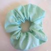 Light Aqua Polkadot Scrunchie - Image 3