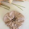 Neutral Polkadot Scrunchie
