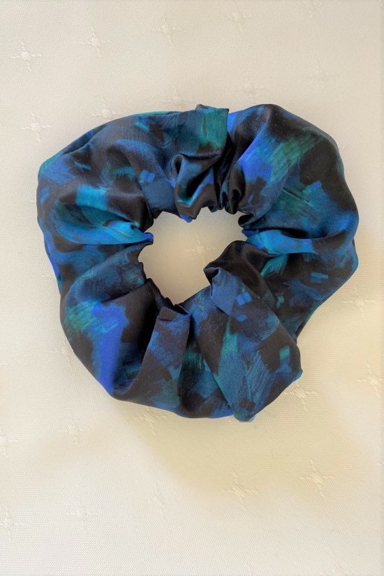 Swishy Blues Scrunchie - Image 2