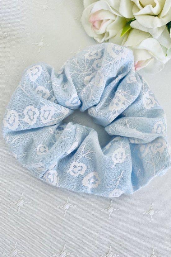 Ice Blue Scrunchie