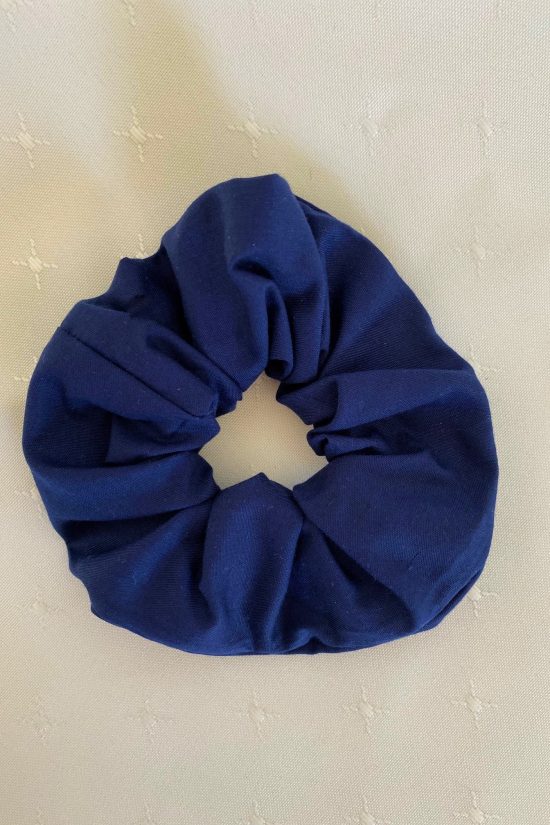 Navy Blue Scrunchie - Image 2