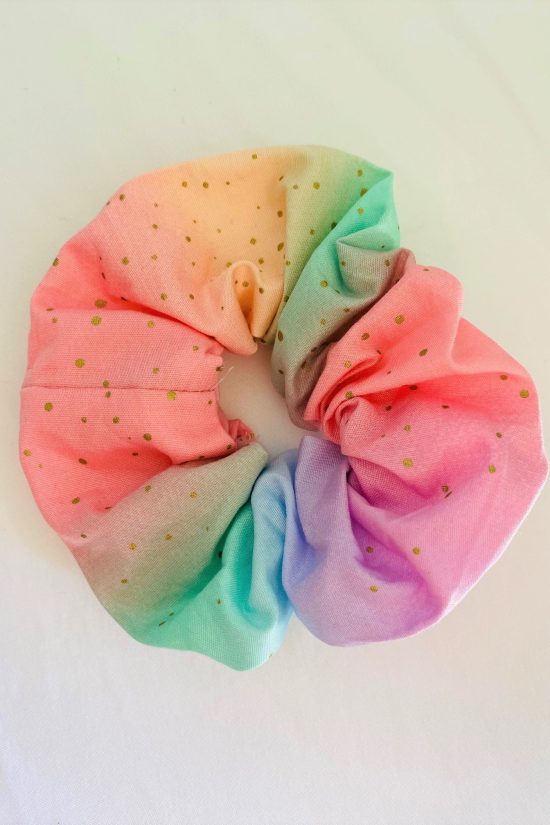 Summer Rainbow Scrunchie