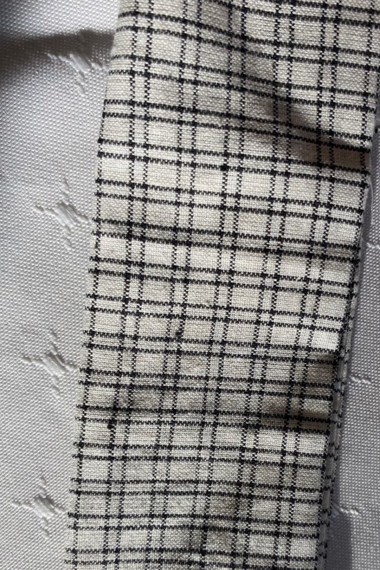 Black and White Checks Scrunchie - Image 2