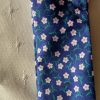 Navy and White Flowers Scrunchie - Image 2
