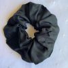 Black Satin Scrunchie - Image 2