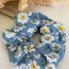 Blue Daisies Scrunchie