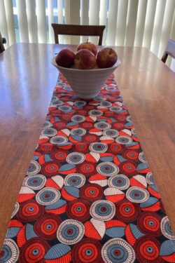 Table Runner Navy Gumnuts