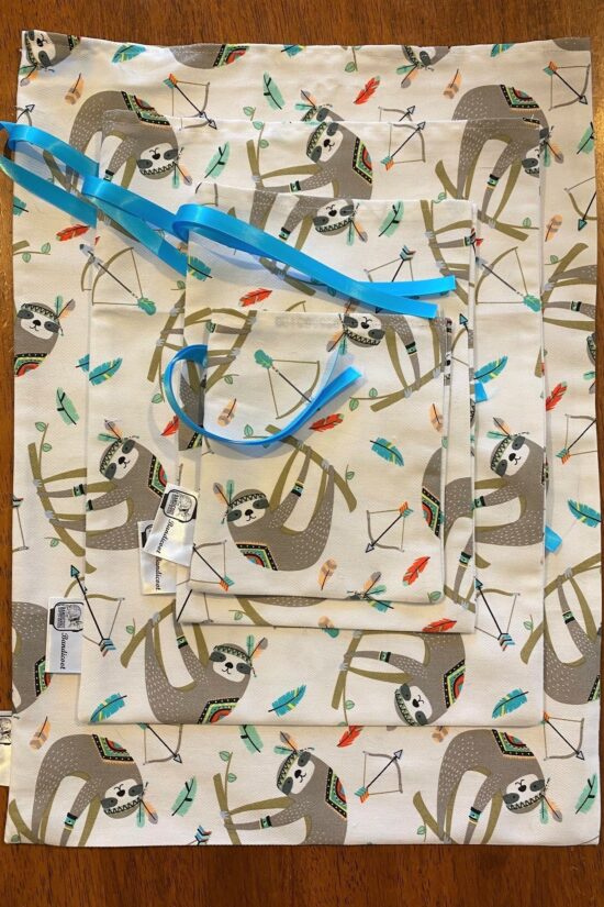 Reuseable Gift Bag Sloths - Image 4