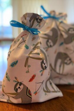Reuseable Gift Bag Sloths
