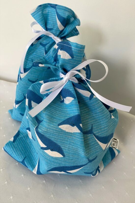 Reuseable Gift Bag Whales - Image 2