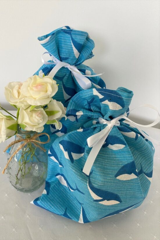 Reuseable Gift Bag Whales - Image 3