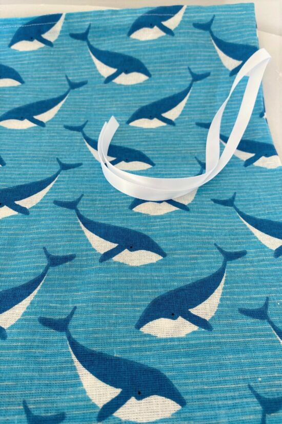 Reuseable Gift Bag Whales - Image 4