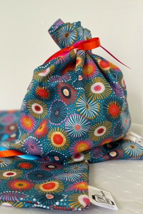 Reuseable Gift Bag Wildflower Fireworks