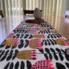 Table Runner Black and White Wildflowers
