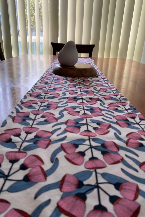 Table Runner Pink Gumnuts