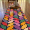 Table Runner Modern Leaves