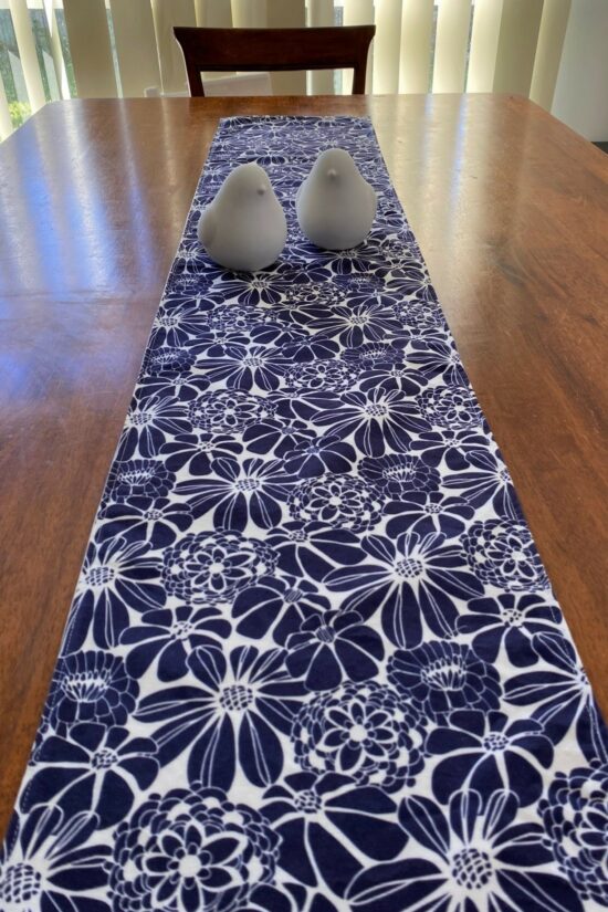 Table Runner Navy Floral