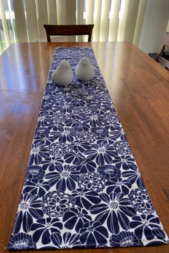 Table Runner Navy Floral - Image 3