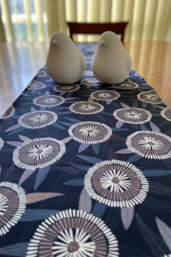 Table Runner Grey Gum