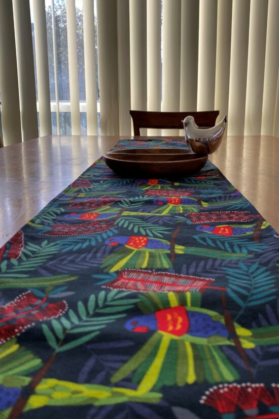 Table Runner Rainbow Lorikeets