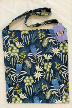 Carry Bag Navy Wildflowers