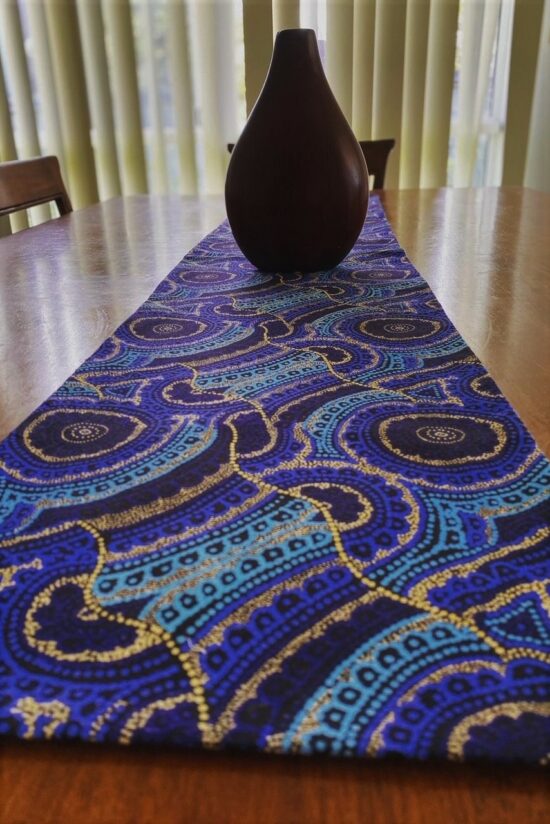 Table Runner Blue Water - Image 3