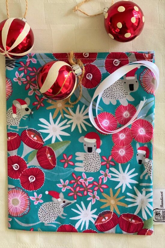 Reuseable Gift Bag Christmas Koalas - Image 2