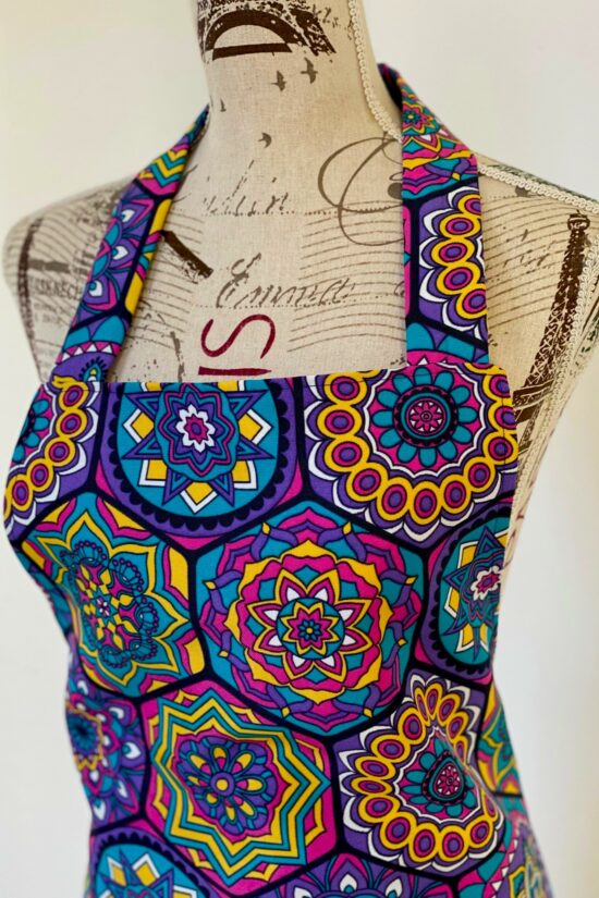 Apron Purple Boho - Image 2