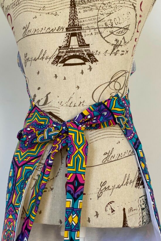 Apron Purple Boho - Image 3