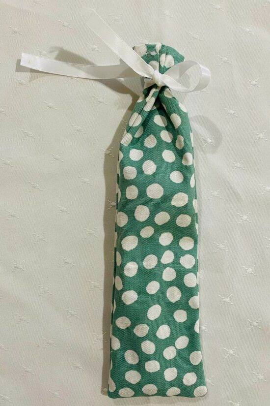 Green Dotty Cutlery Pouch - Image 2