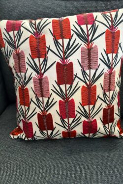 Bottlebrush cushion cover