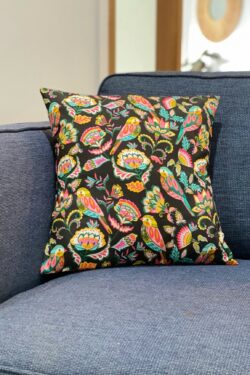 Ornamental birds cushion cover
