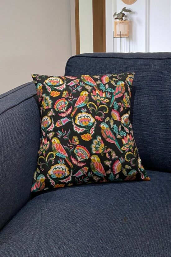 Ornamental birds cushion cover - Image 2