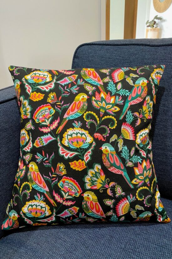 Ornamental birds cushion cover - Image 3